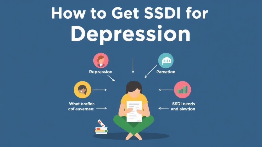 Action-oriented illustration showing how to apply get SSDI for Depression: What the SSA Needs to Approve You