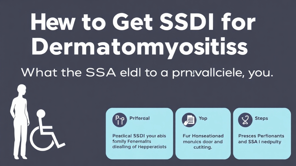 Step-by-step visual guide for implementing get SSDI for Dermatomyositis: What the SSA Needs to Approve You