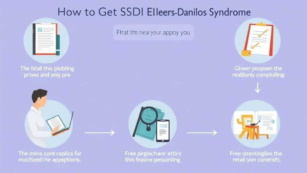 Action-oriented illustration showing how to apply get SSDI for Ehlers-Danlos Syndrome: What the SSA Needs to Approve You