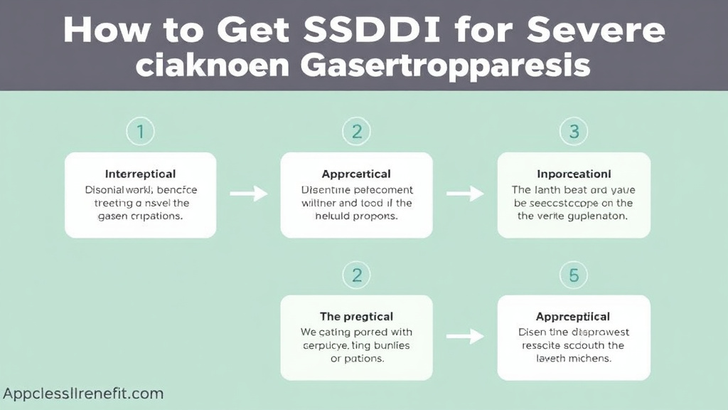 Practical checklist visual for get SSDI for Severe Gastroparesis: What the SSA Needs to Approve You