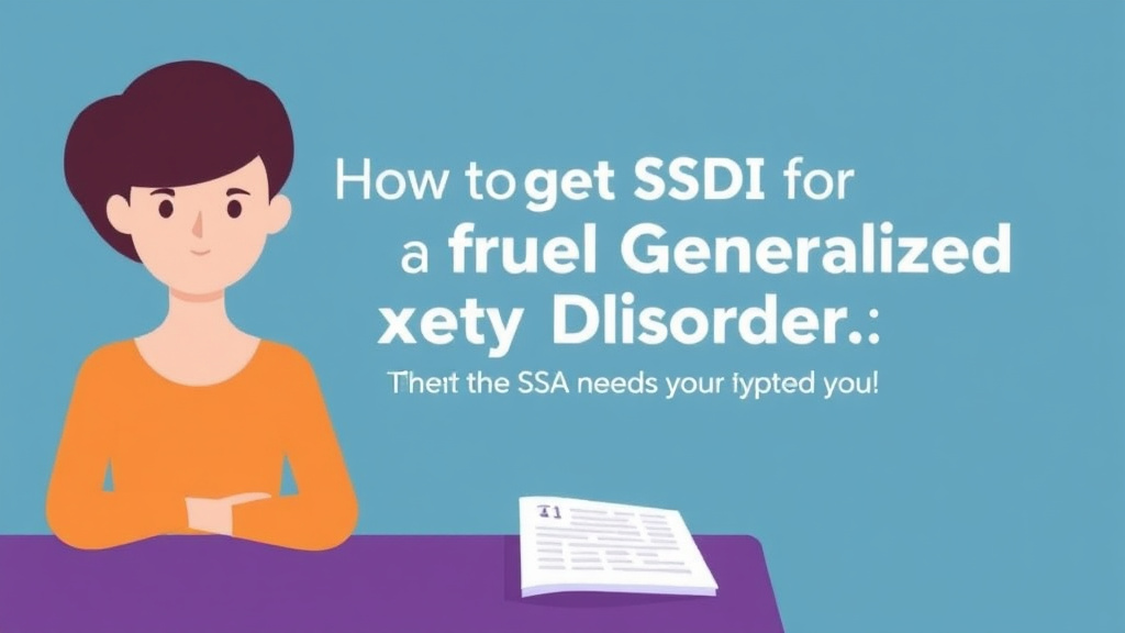 Hands-on guide visualization for get SSDI for Generalized Anxiety Disorder: What the SSA Needs to Approve You