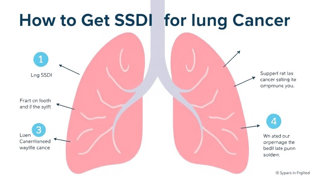 Process flow illustration for putting get SSDI for Lung Cancer: What the SSA Needs to Approve You into action