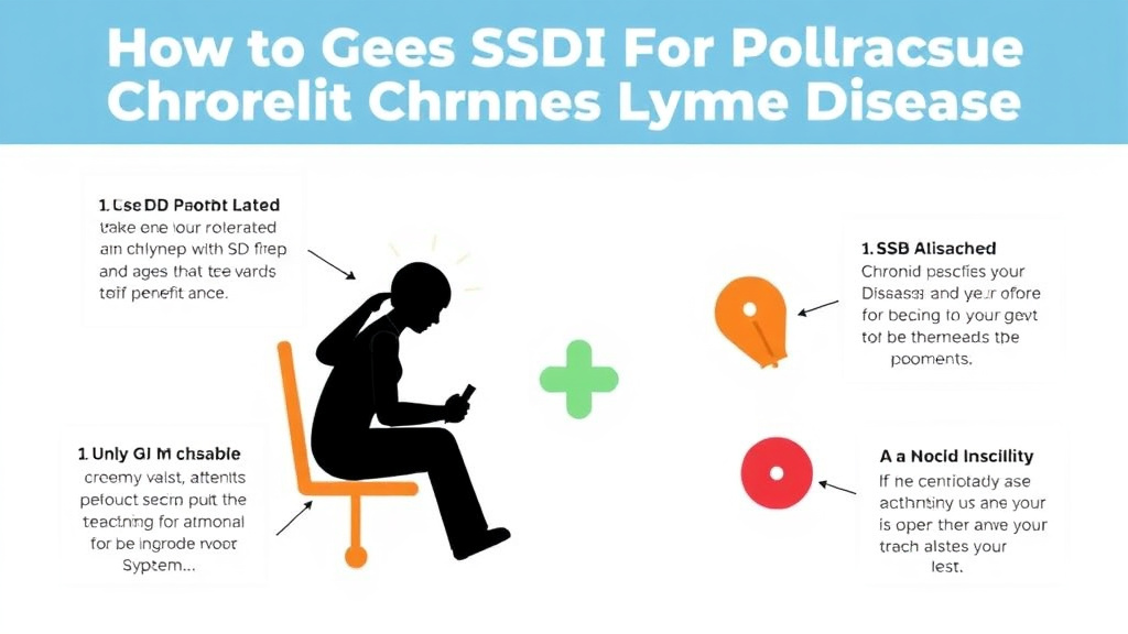 Process flow illustration for putting get SSDI for Chronic Lyme Disease: What the SSA Needs to Approve You into action