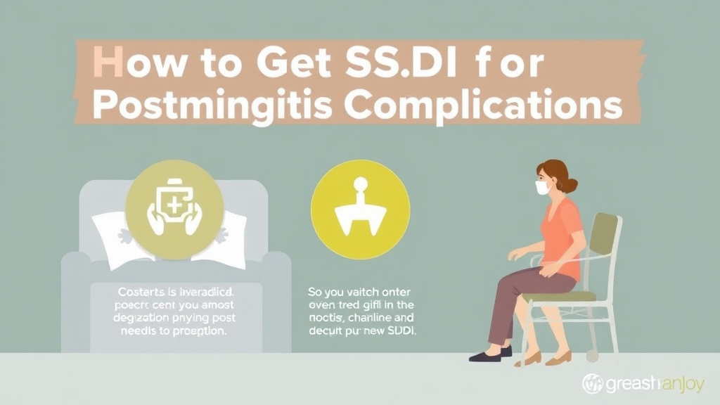Process flow illustration for putting get SSDI for Post-Meningitis Complications: What the SSA Needs to Approve You into action