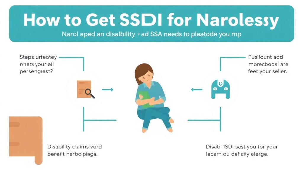 Action-oriented illustration showing how to apply get SSDI for Narcolepsy: What the SSA Needs to Approve You