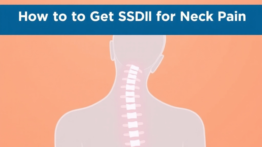 Illustration breaking down the fundamentals of get SSDI for Neck Pain: What the SSA Needs to Approve You