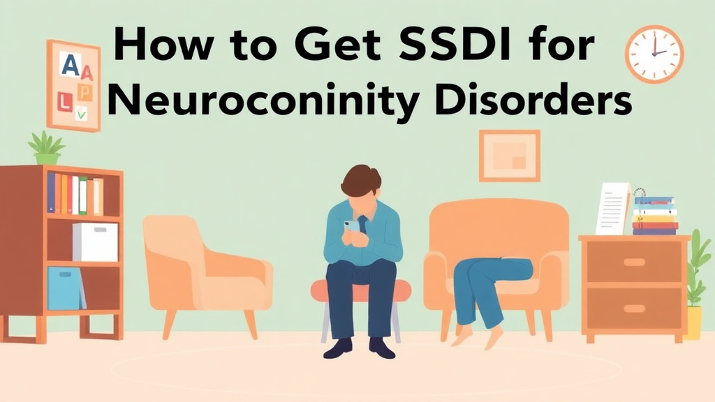 Educational graphic covering the essentials of get SSDI for Neurocognitive Disorders: What the SSA Needs to Approve You