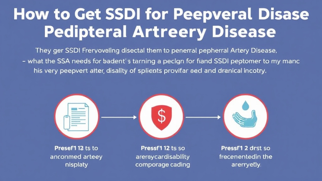 Practical workflow diagram for get SSDI for Peripheral Artery Disease: What the SSA Needs to Approve You