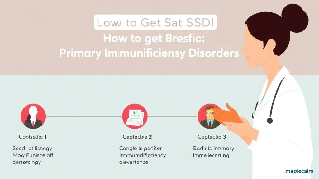 Real-world application diagram for get SSDI for Primary Immunodeficiency Disorders: What the SSA Needs to Approve You