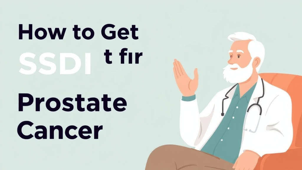 An informative visual explaining get SSDI for Prostate Cancer: What the SSA Needs to Approve You for beginners and professionals