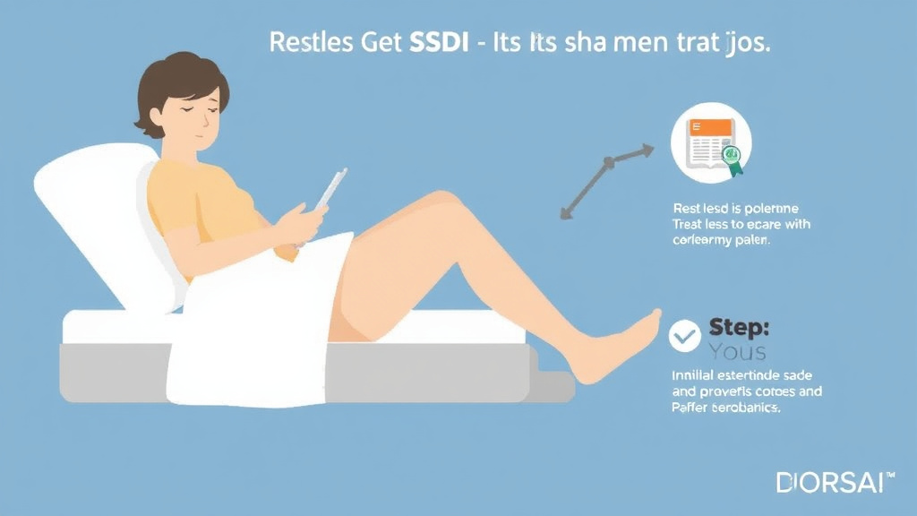 Real-world application diagram for get SSDI for Restless Leg Syndrome: What the SSA Needs to Approve You