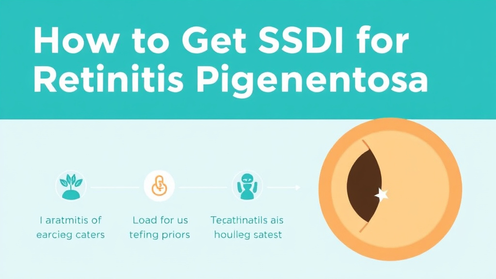 Process flow illustration for putting get SSDI for Retinitis Pigmentosa: What the SSA Needs to Approve You into action