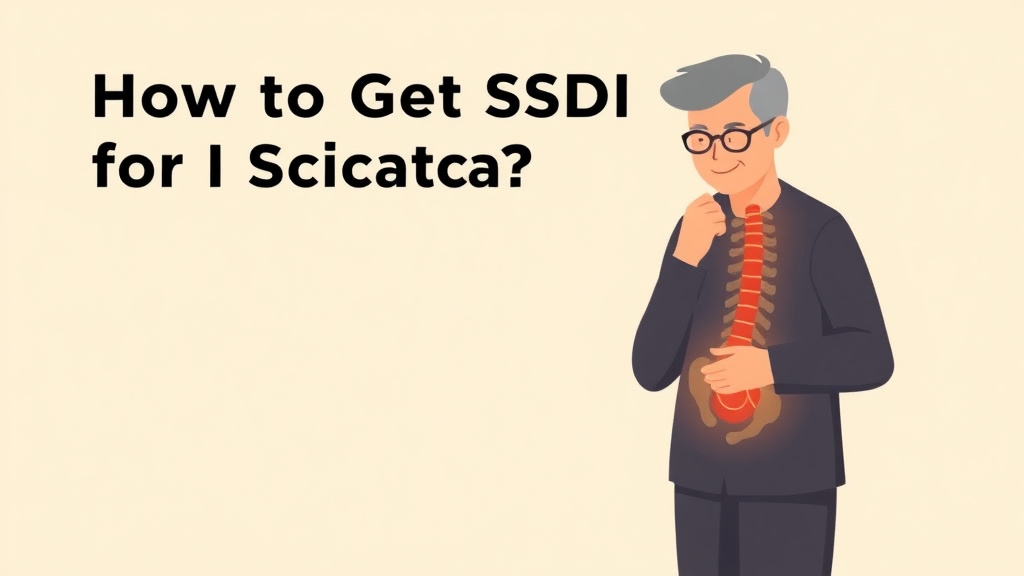 Visual overview of get SSDI for Sciatica: What the SSA Needs to Approve You with key concepts highlighted