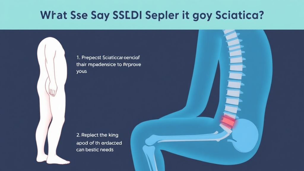 Action-oriented illustration showing how to apply get SSDI for Sciatica: What the SSA Needs to Approve You