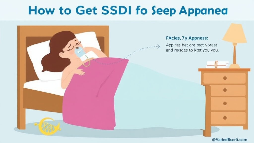 Action-oriented illustration showing how to apply get SSDI for Sleep Apnea: What the SSA Needs to Approve You