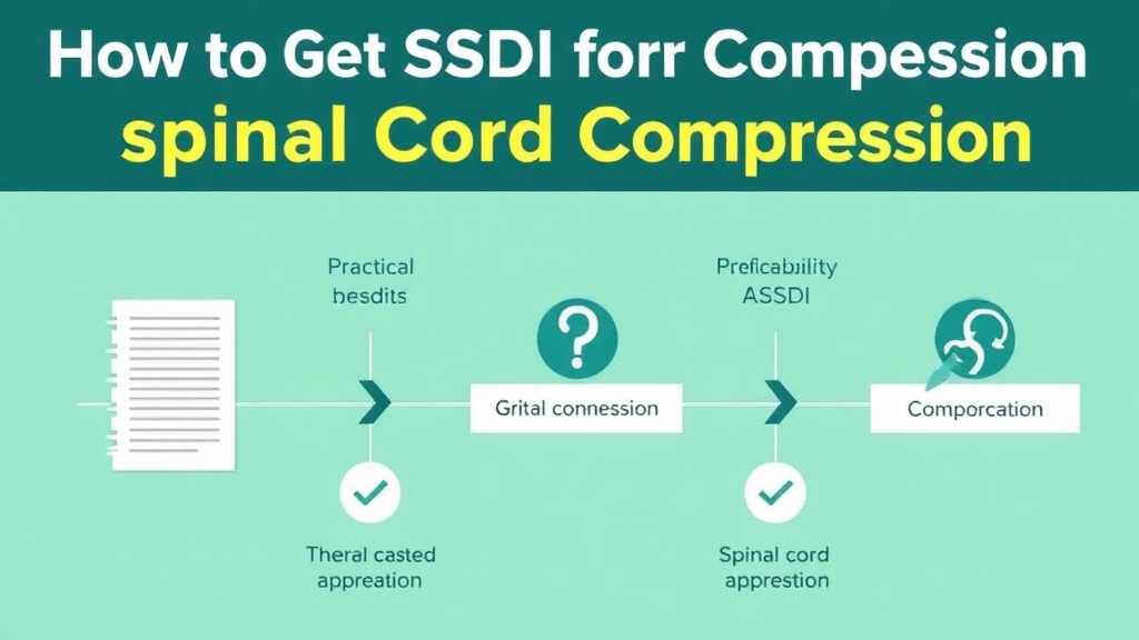 Process flow illustration for putting get SSDI for Spinal Cord Compression: What the SSA Needs to Approve You into action