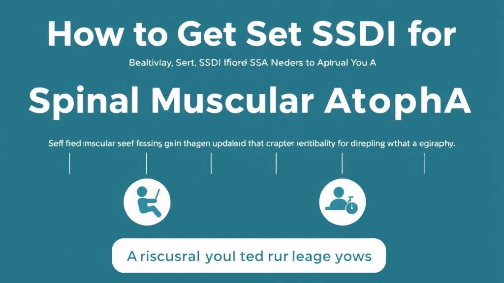 Practical checklist visual for get SSDI for Spinal Muscular Atrophy (SMA): What the SSA Needs to Approve You