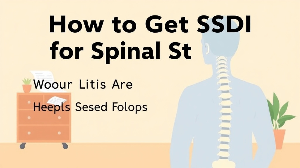 Detailed visual representation of get SSDI for Spinal Stenosis: What the SSA Needs to Approve You