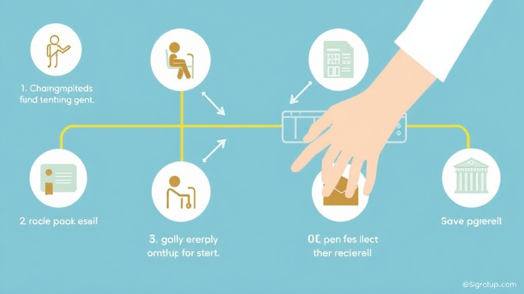 Process flow illustration for putting get SSDI for Tendonitis: What the SSA Needs to Approve You into action