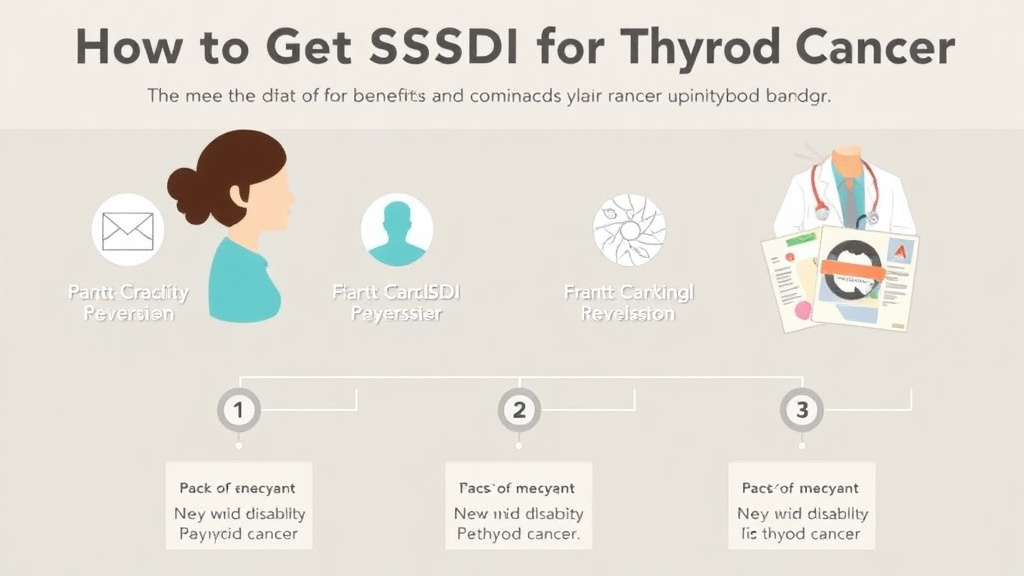 Process flow illustration for putting get SSDI for Thyroid Cancer: What the SSA Needs to Approve You into action