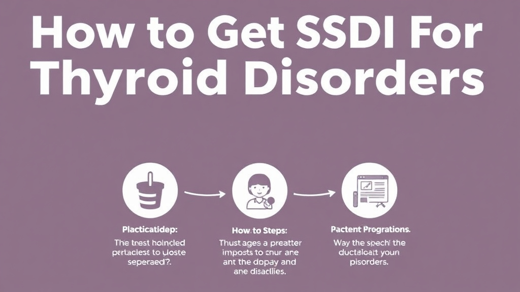 Action-oriented illustration showing how to apply get SSDI for Thyroid Disorders: What the SSA Needs to Approve You