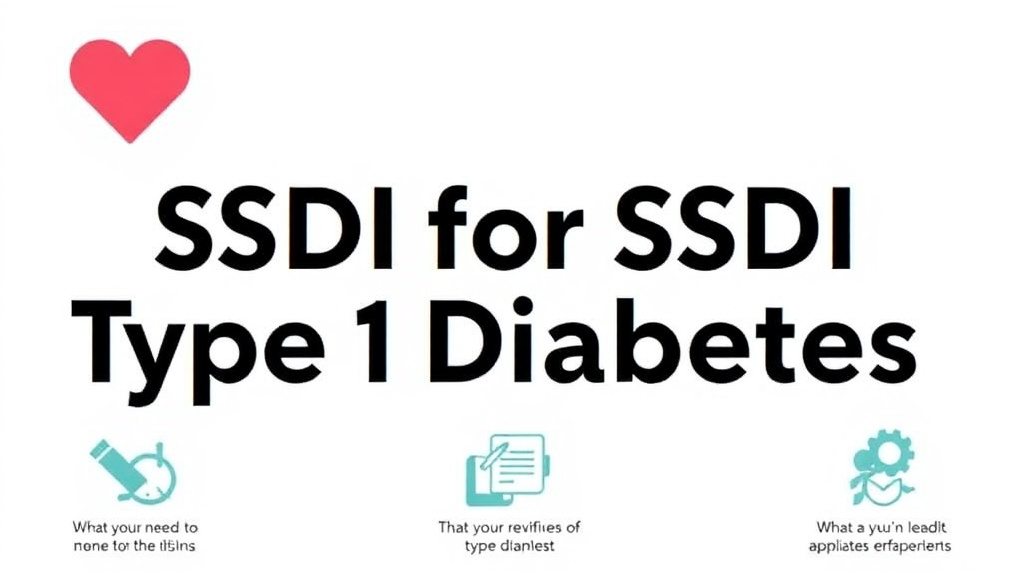Real-world application diagram for get SSDI for Type 1 Diabetes: What the SSA Needs to Approve You