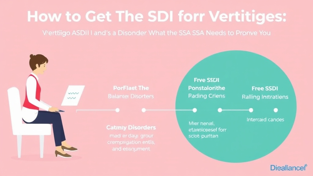 Process flow illustration for putting get SSDI for Vertigo and Balance Disorders: What the SSA Needs to Approve You into action