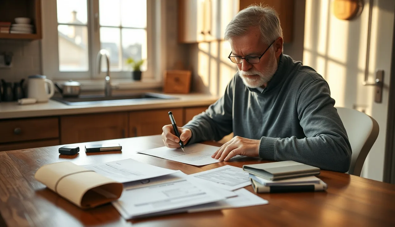Person writing a good cause letter for a missed SSDI deadline at a kitchen table