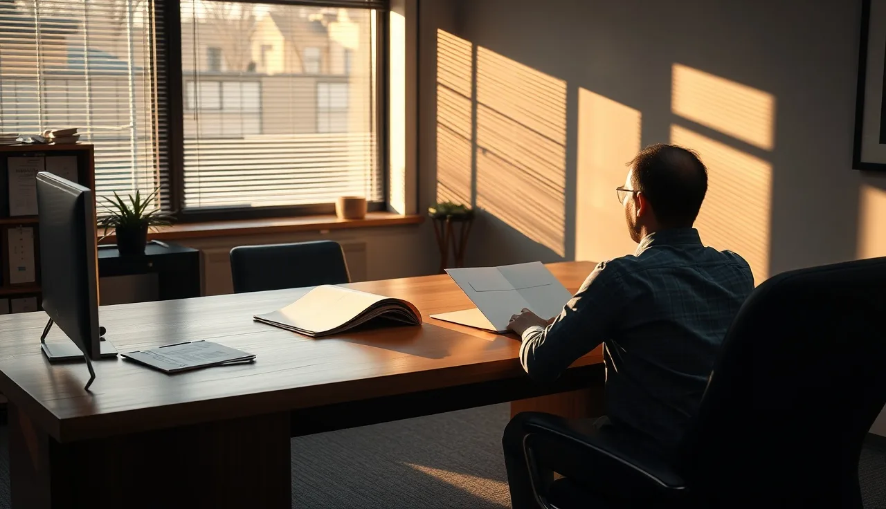 Person consulting with an SSDI attorney across a wooden desk in a quiet office