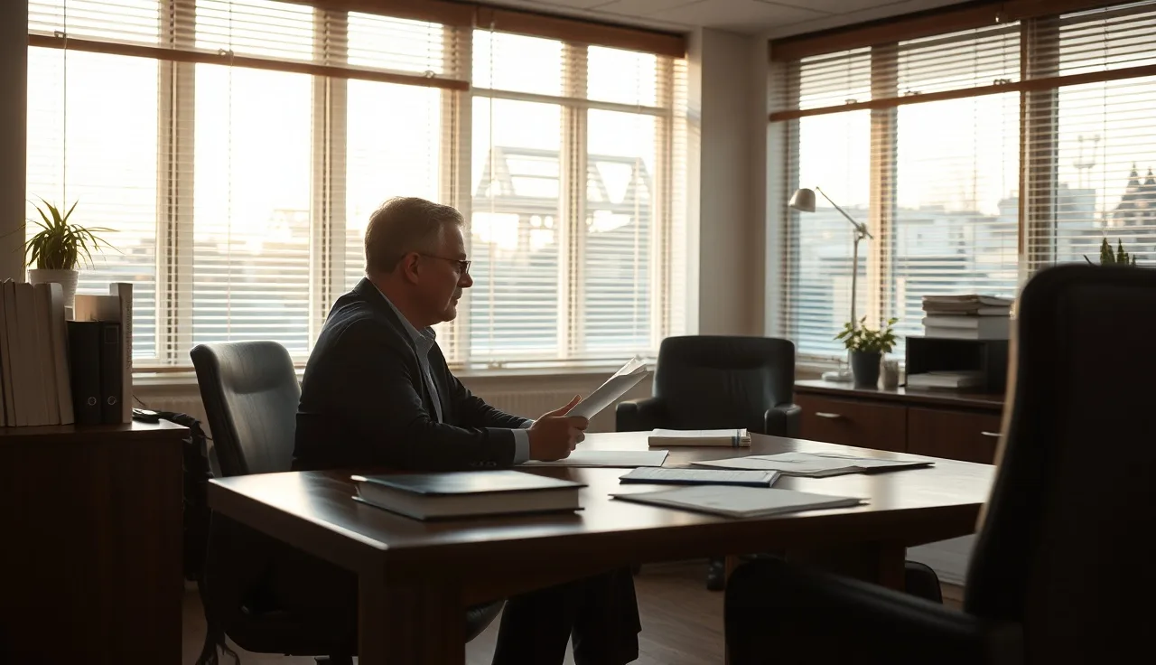 Person consulting with a disability lawyer in a sunlit office