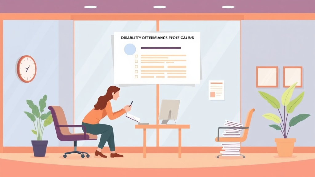 An informative visual explaining disability Determination Services (DDS): Who Actually Decides Your Claim for beginners and professionals