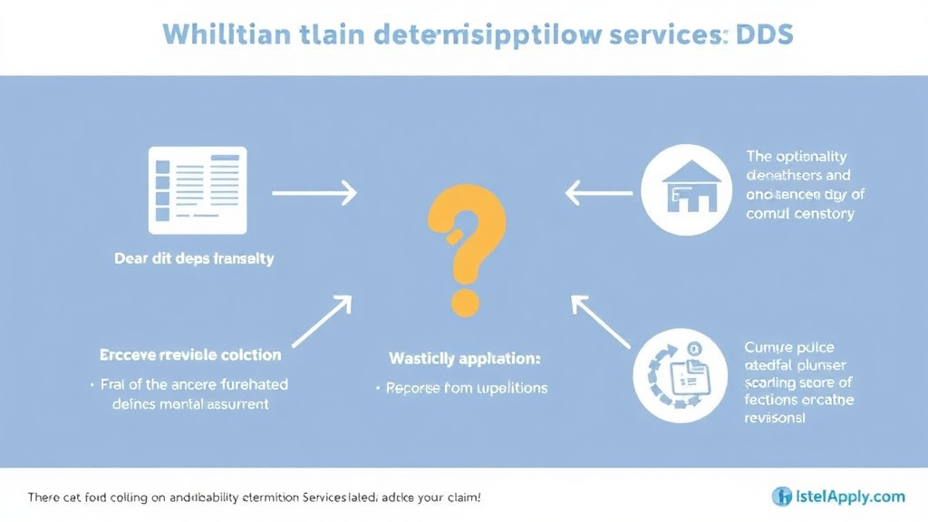 Process flow illustration for putting disability Determination Services (DDS): Who Actually Decides Your Claim into action