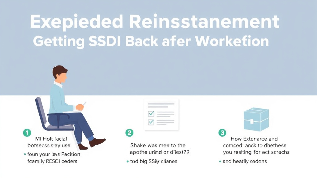 Practical checklist visual for expedited Reinstatement: Getting SSDI Back After Working