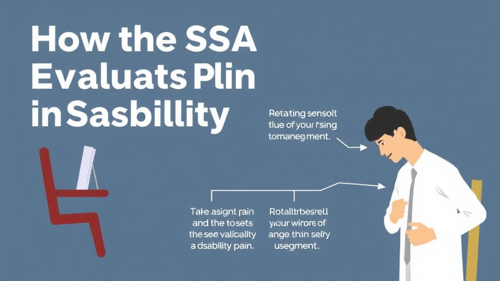 Hands-on guide visualization for how the SSA Evaluates Pain in Disability Claims