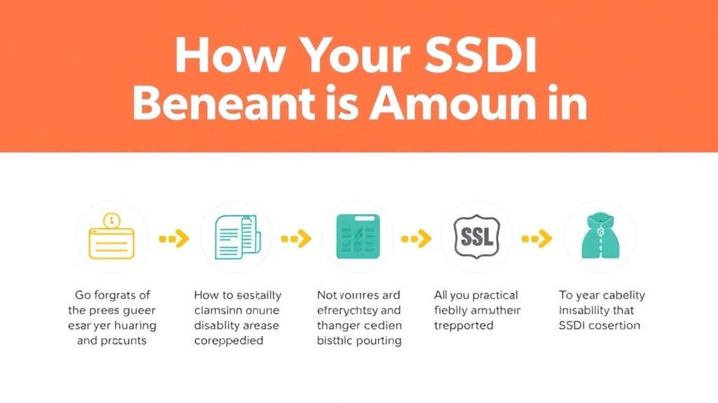 Process flow illustration for putting how Your SSDI Benefit Amount Is Calculated into action