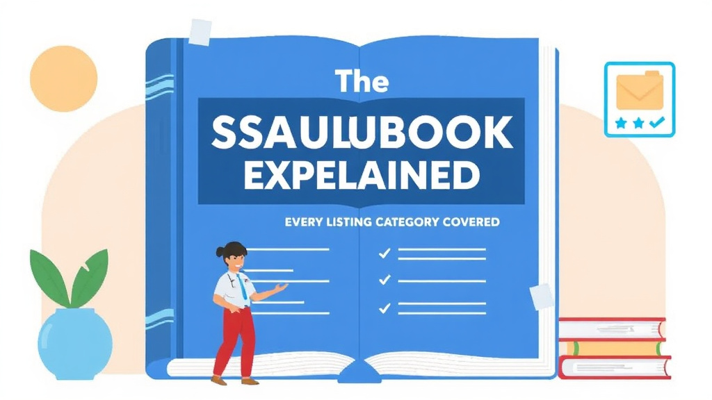 Clear illustration of SSA Blue Book Explained: Every Listing Category Covered with supporting details
