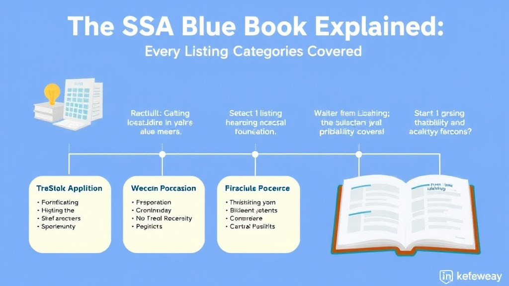 Step-by-step visual guide for implementing SSA Blue Book Explained: Every Listing Category Covered