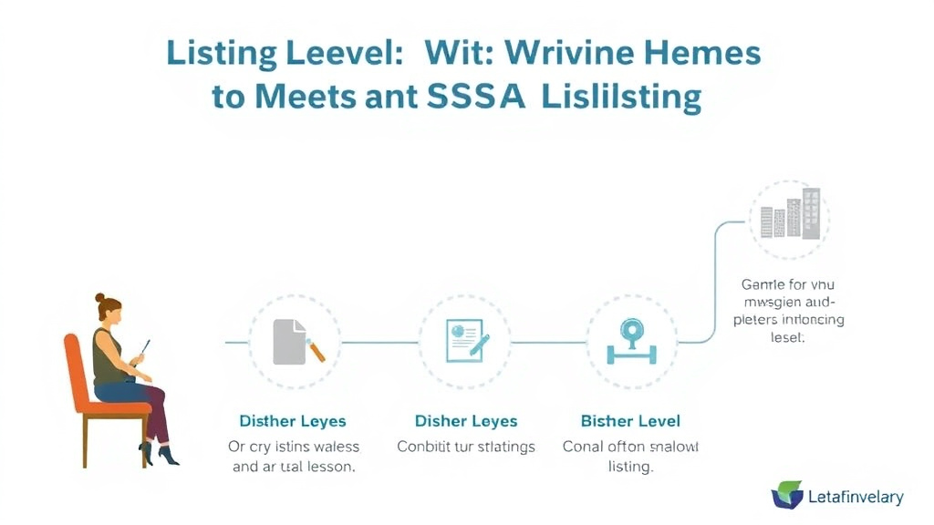 Action-oriented illustration showing how to apply listing-Level Severity: What It Takes to Meet an SSA Listing