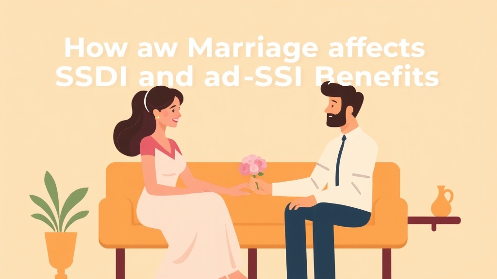 Illustration breaking down the fundamentals of how Marriage Affects SSDI and SSI Benefits