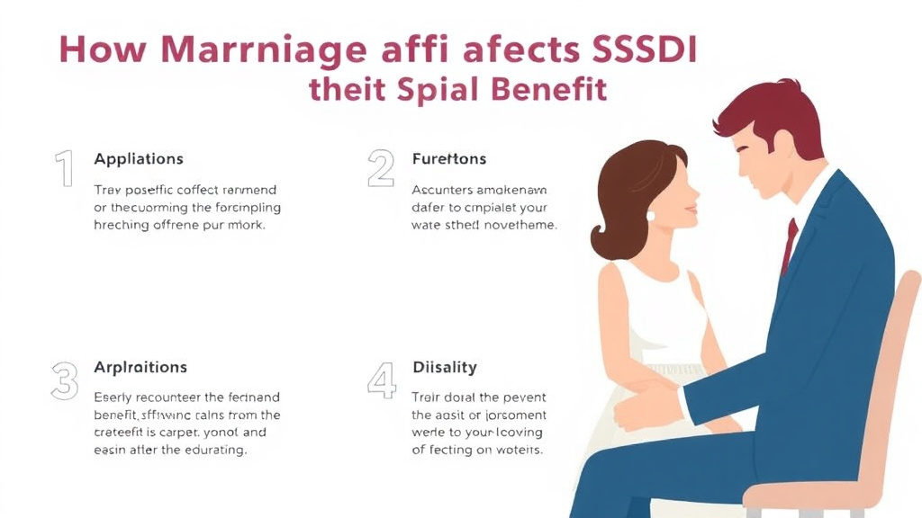 Process flow illustration for putting how Marriage Affects SSDI and SSI Benefits into action