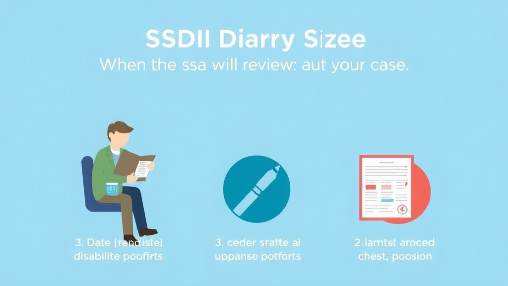 Step-by-step visual guide for implementing SSDI Diary Date: When the SSA Will Review Your Case