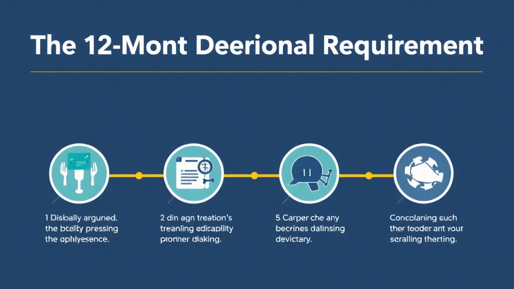 Practical workflow diagram for 12-Month Durational Requirement for SSDI