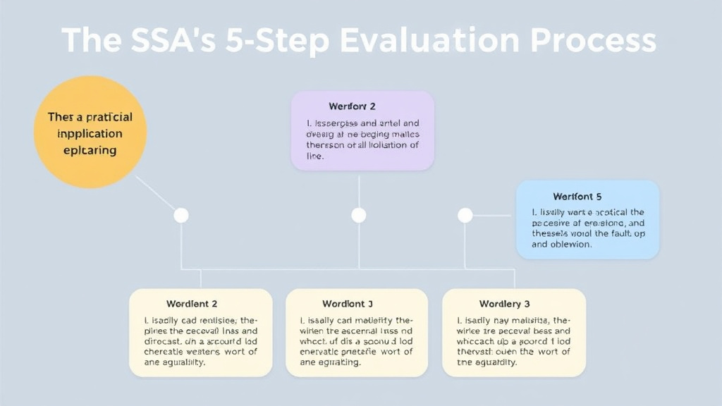 Practical checklist visual for SSA's 5-Step Evaluation Process Explained