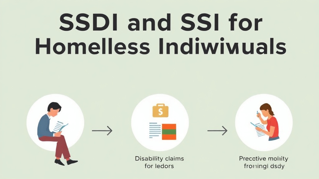 Process flow illustration for putting SSDI and SSI for Homeless Individuals into action