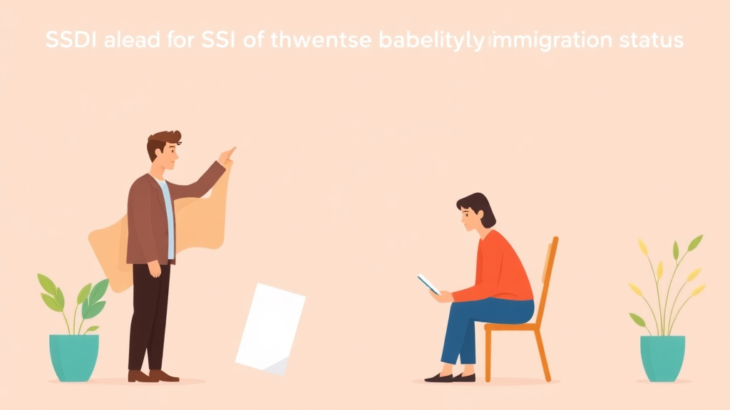 Conceptual diagram showing how SSDI and SSI for Immigrants: Eligibility by Immigration Status works in practice