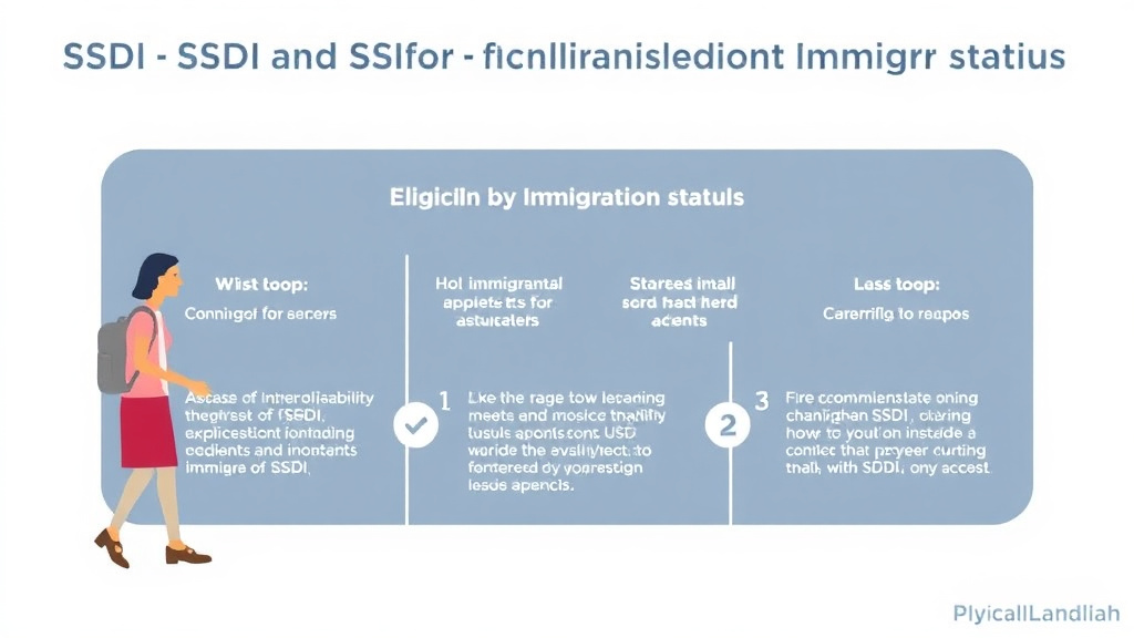 Action-oriented illustration showing how to apply SSDI and SSI for Immigrants: Eligibility by Immigration Status