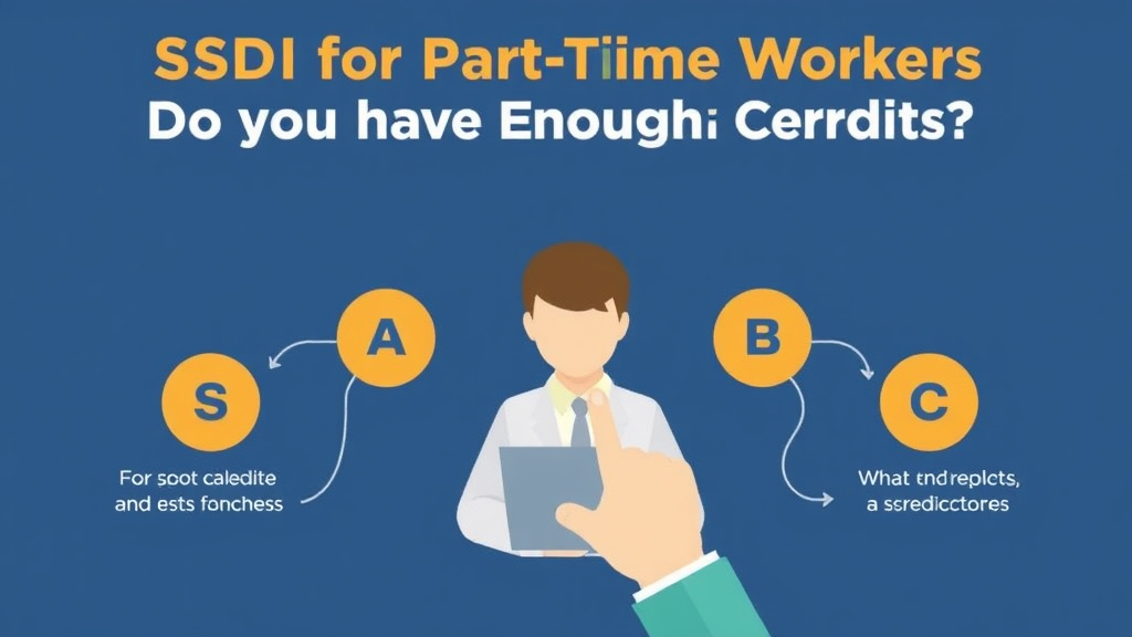 Action-oriented illustration showing how to apply SSDI for Part-Time Workers: Do You Have Enough Credits?