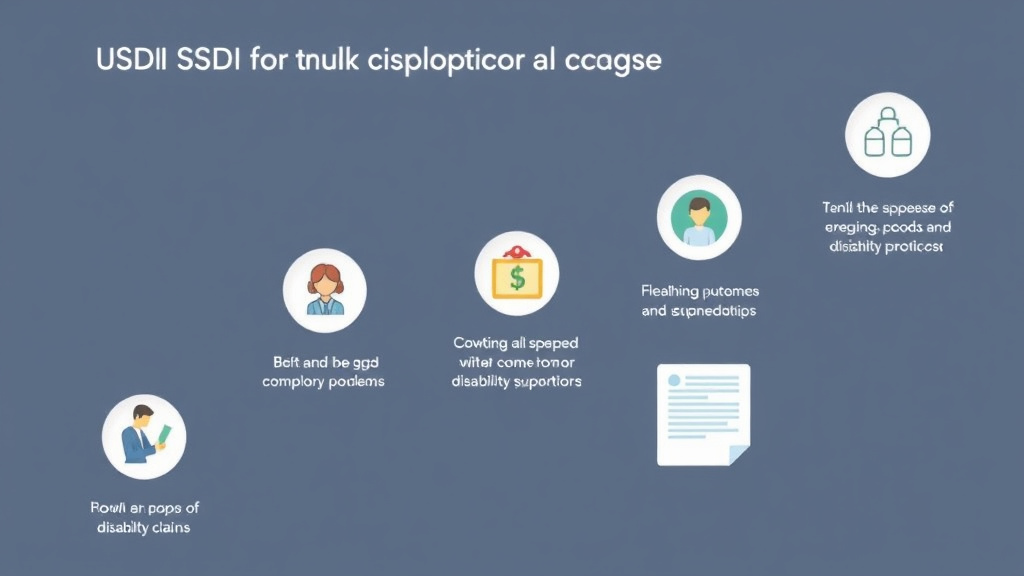 Process flow illustration for putting SSDI for Truck Drivers: DOT Medical and Disability Claims into action