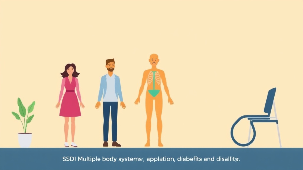 Educational graphic covering the essentials of SSDI Multiple Body Systems Listings: Category 10 Guide