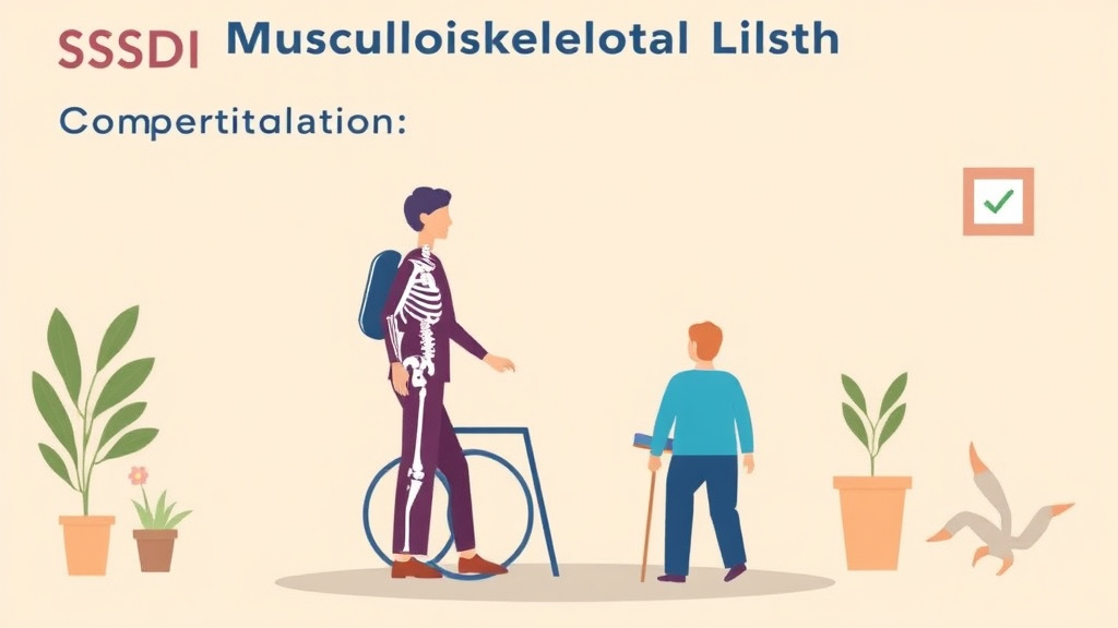 Clear illustration of SSDI Musculoskeletal Listings: Complete Category 1 Guide with supporting details